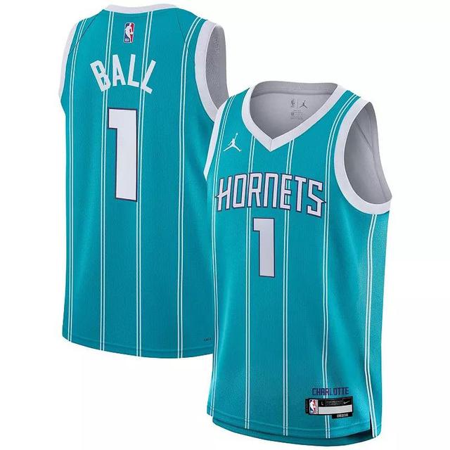 Youth Nike LaMelo Ball Teal Charlotte Hornets Swingman Jersey - Icon Edition, Boys Product Image