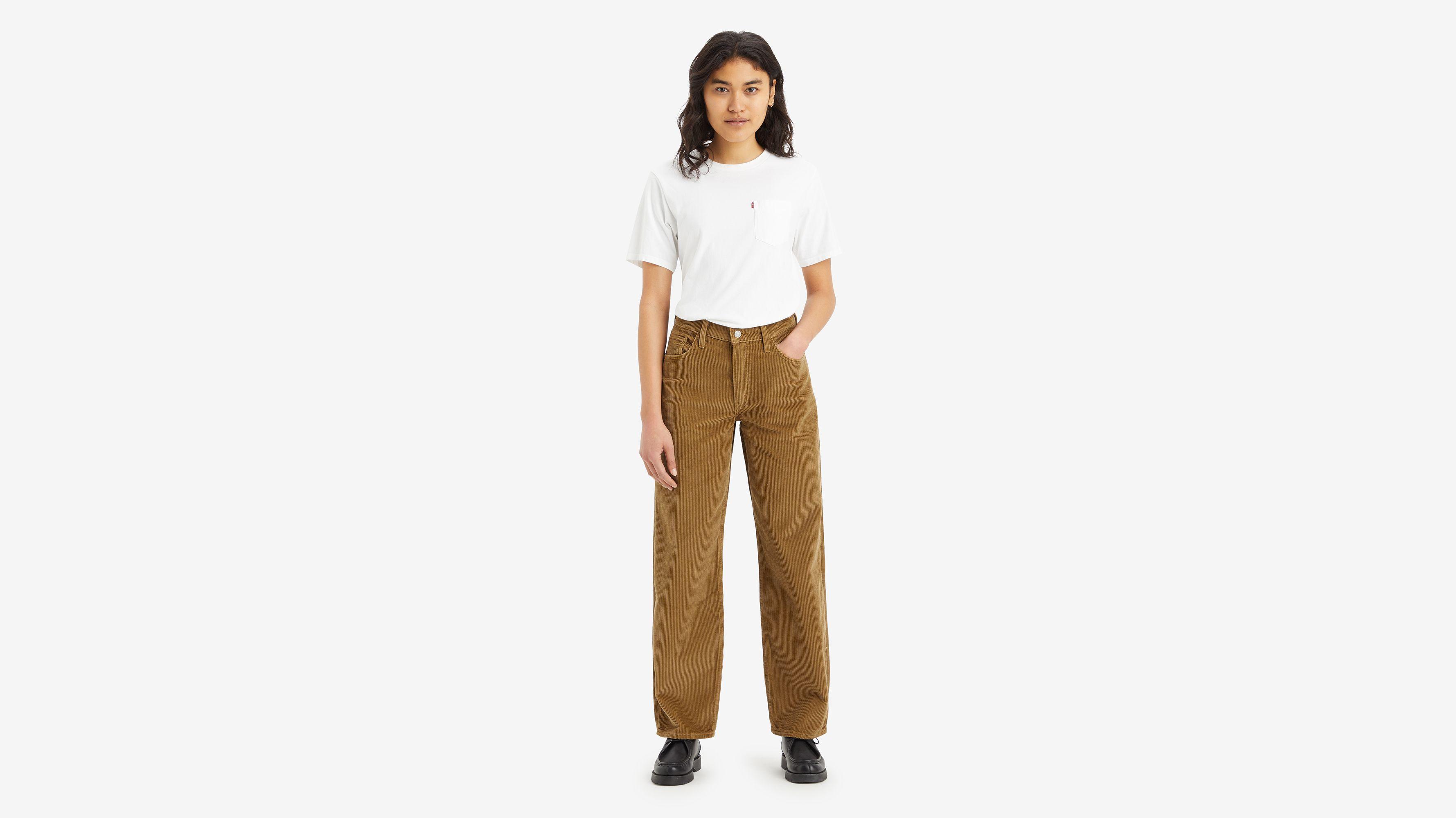 Baggy Dad Corduroy Women's Jeans Product Image