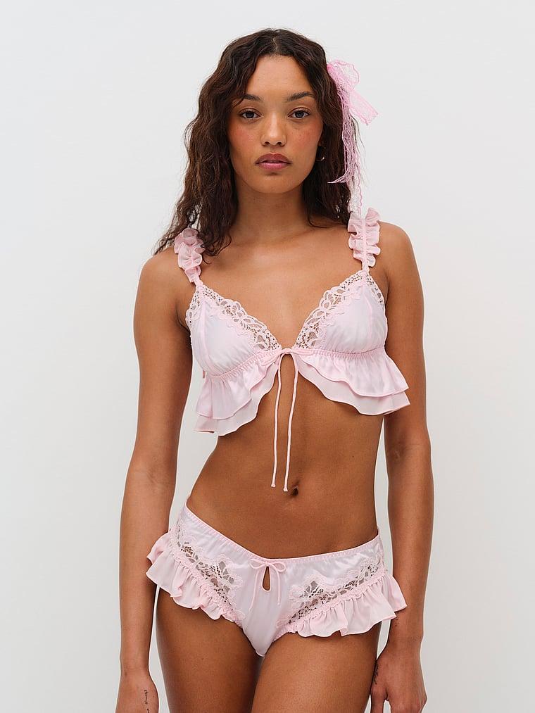 Butterfly Lace Ruffle Bralette Product Image