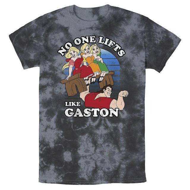 Mens Disney Beauty And The Beast No One Lifts Like Gaston Bomabrd Wash Tee Black Grey Product Image