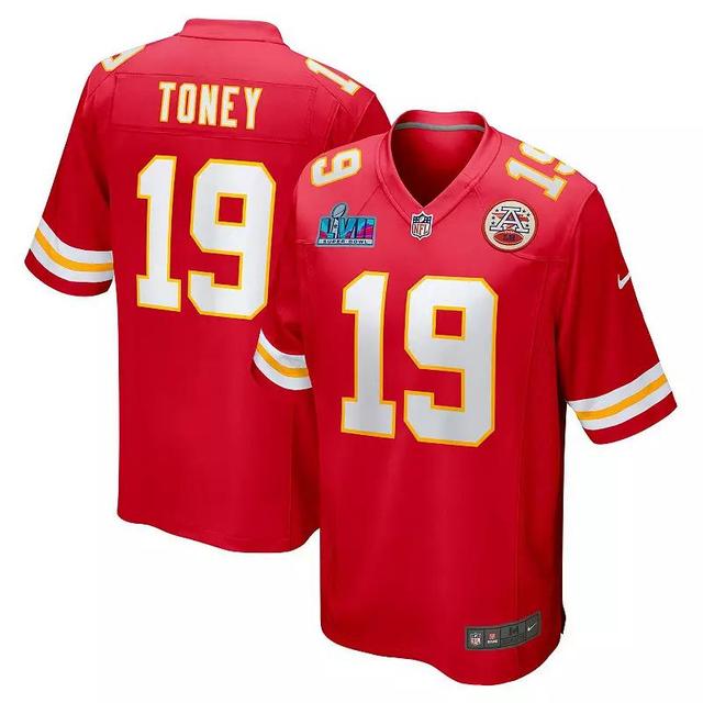 Mens Nike Kadarius Toney Kansas City Chiefs Super Bowl LVII Patch Game Jersey Product Image