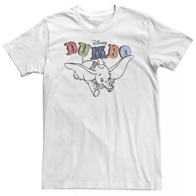 Big & Tall Disney Dumbo Retro Flying Circus Title Tee, Mens Product Image