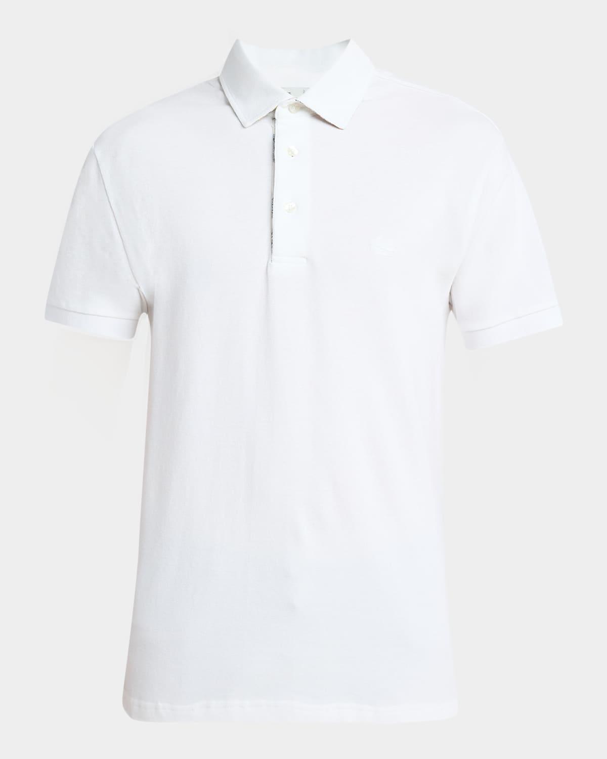 Mens Tipped Pique Polo Shirt Product Image