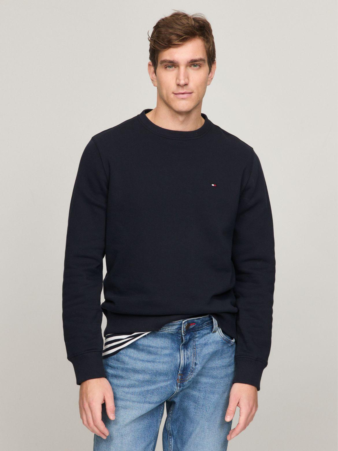 Tommy Hilfiger Men's Solid Crewneck Sweatshirt Product Image