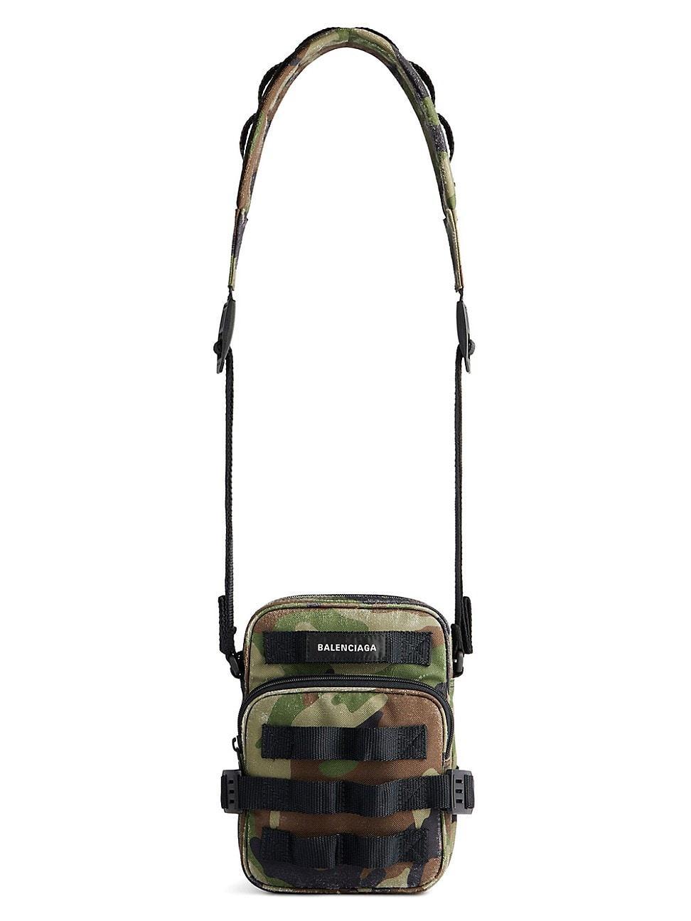 Mens Army Crossbody Messenger Bag Camo Print Product Image