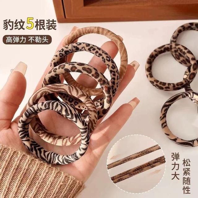 Set of 5: Print Hair Tie Product Image