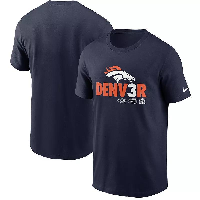 Mens Nike Denver Broncos Hometown Collection Denv3r T-Shirt Blue Product Image