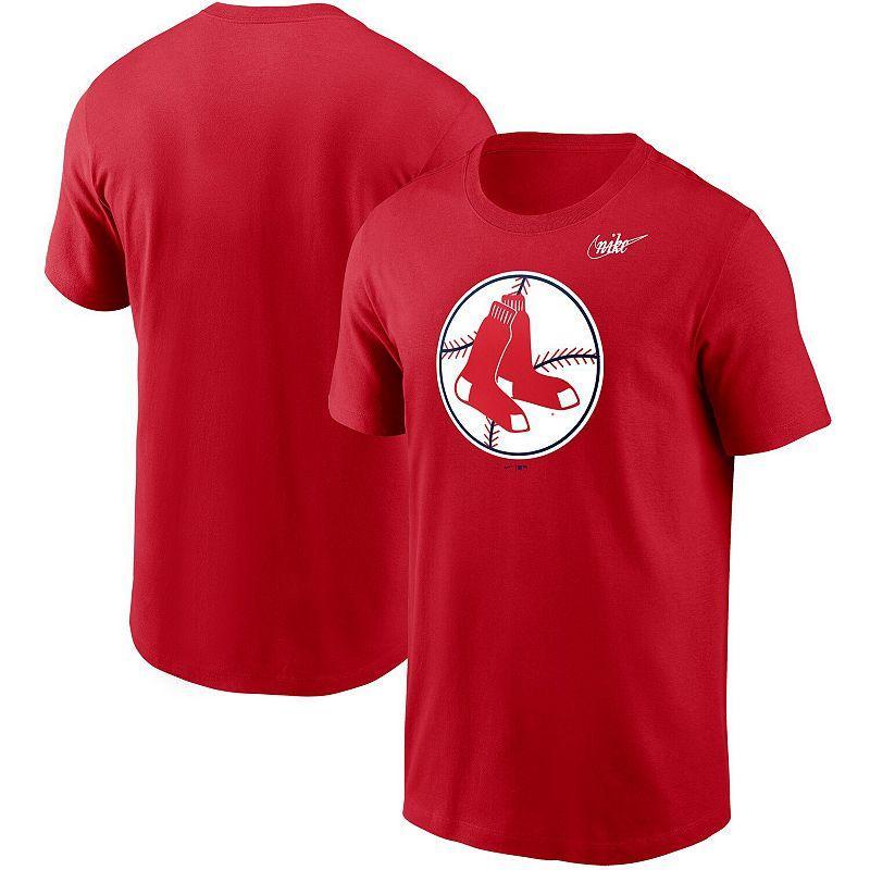 Mens Nike Boston Sox Cooperstown Collection Logo T-Shirt Product Image