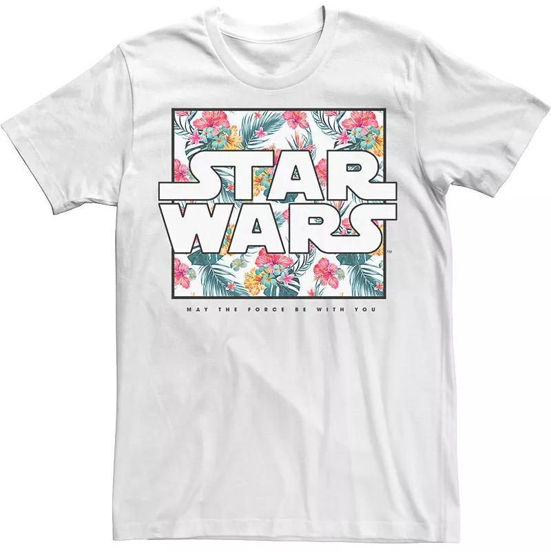 Mens Star Wars May The Force Be With You Floral Box Logo Tee Product Image