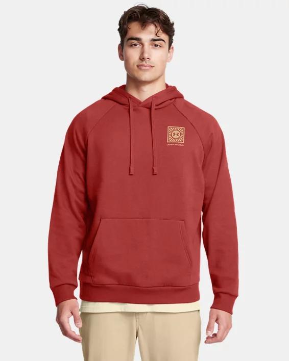 Mens Under Armour Rival Mountain Hoodie Red Product Image