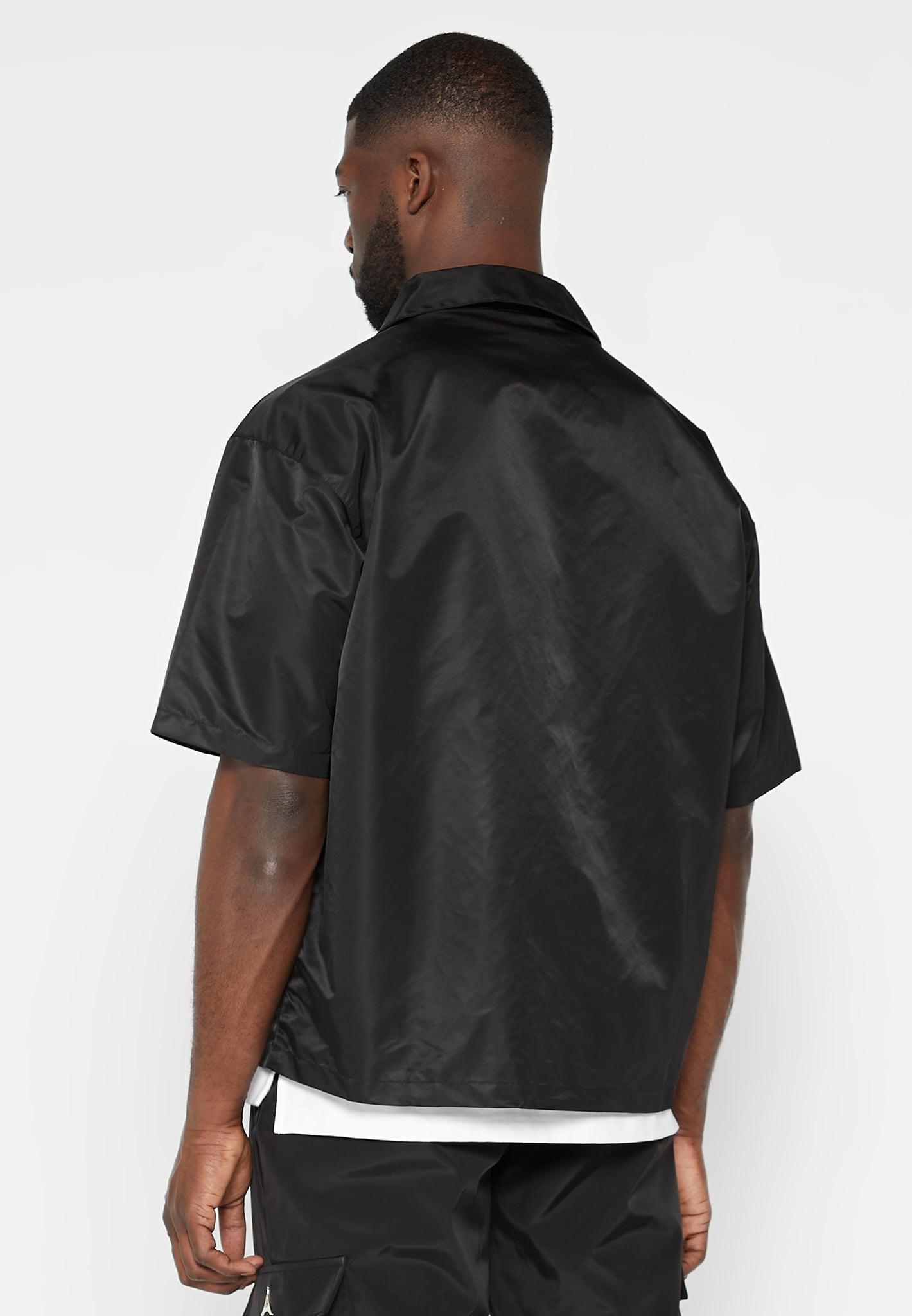 Nylon Revere Shirt - Black Male Product Image