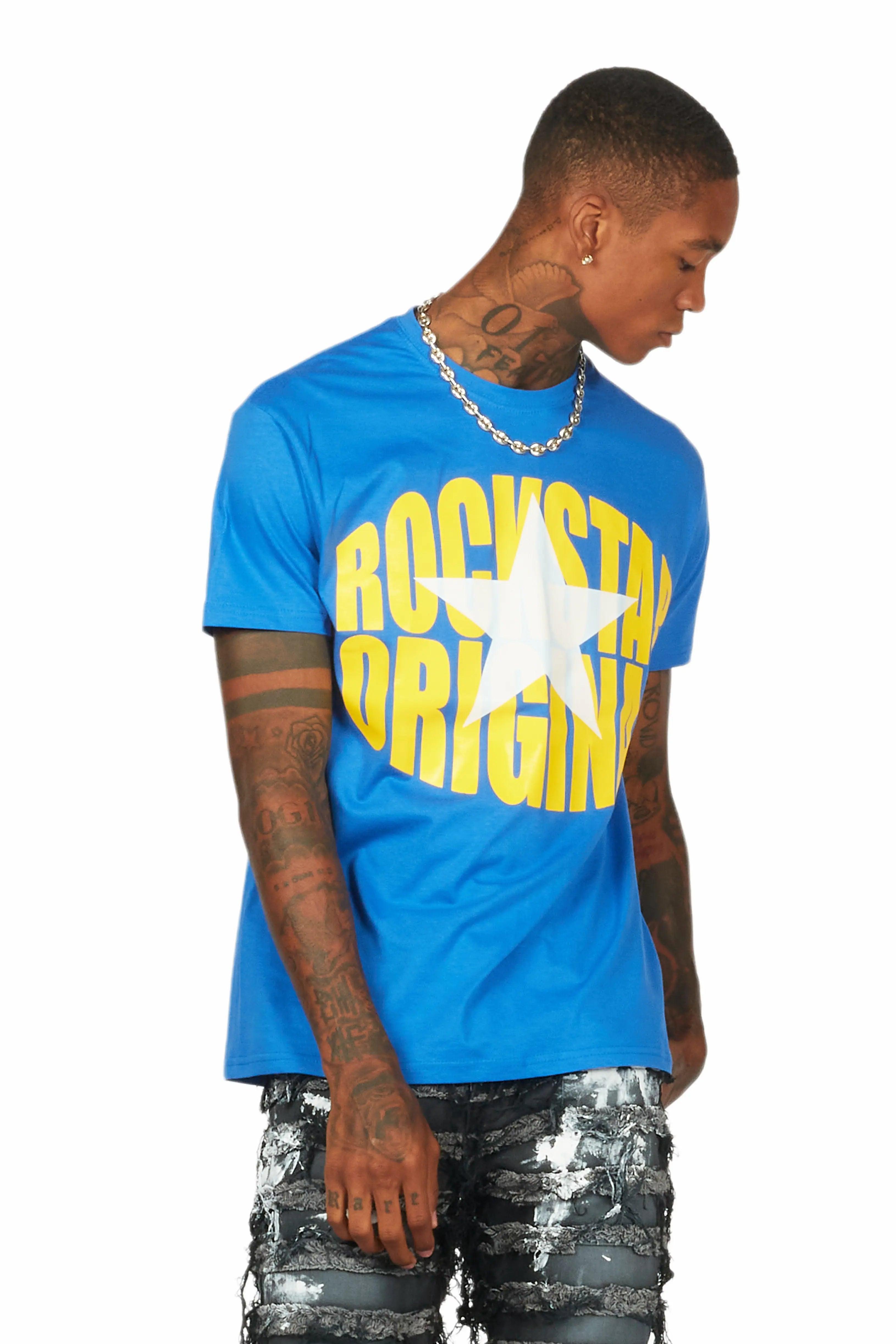 Ranger Blue/Yellow Graphic T-Shirt Male Product Image