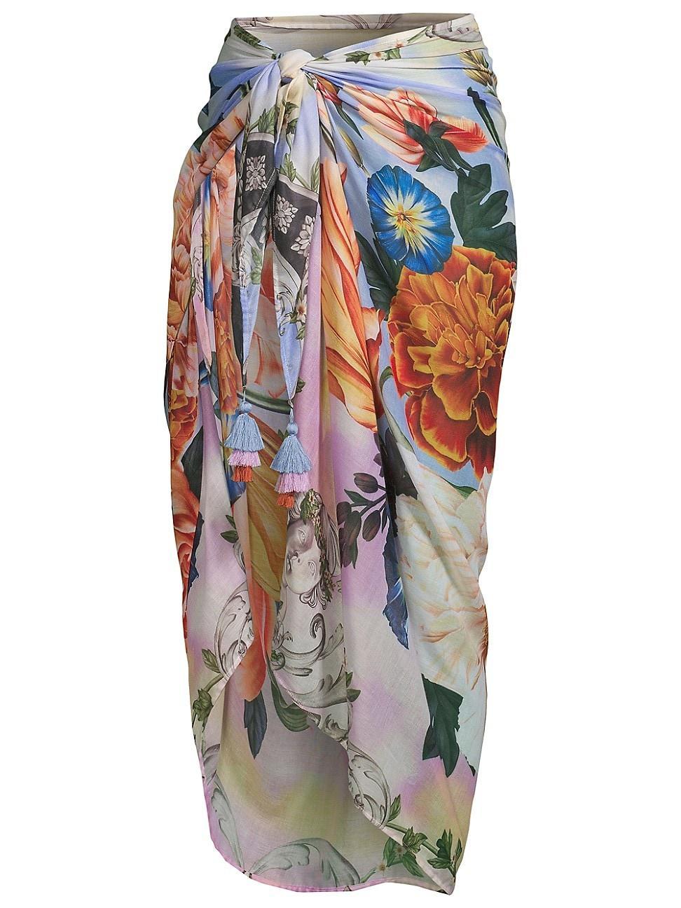 Womens Marine Numen Floral Pareo Product Image