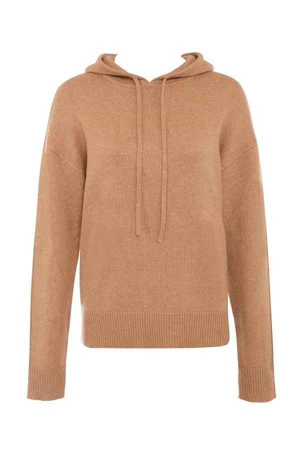 Jionni Camel Cashmere Blend Hoodie - SALE Product Image