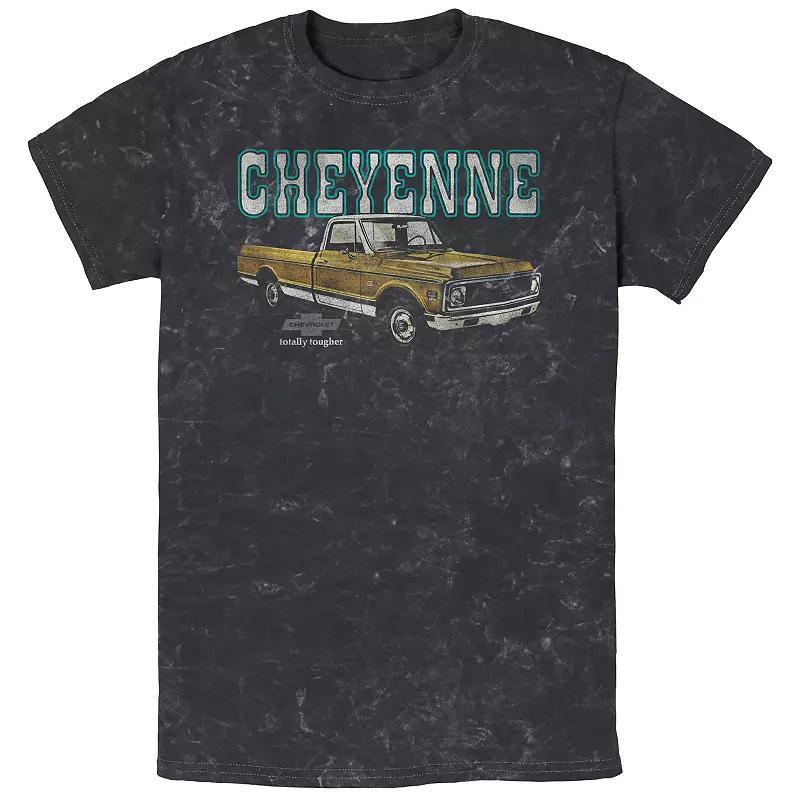 Mens Chevrolet Cheyenne Vintage Mineral Wash Graphic Tee Product Image