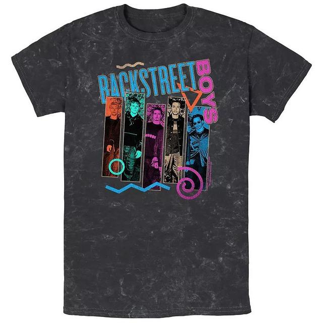 Mens Backstreet Boys Members Banners Mineral Wash Graphic Tee Product Image