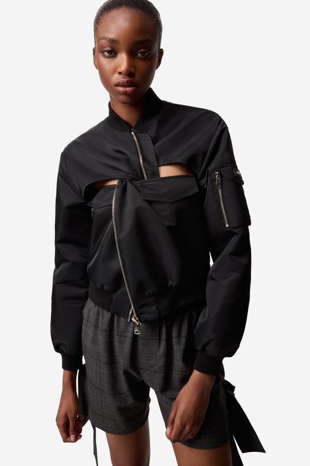 Cut-Out Bomber Jacket Product Image