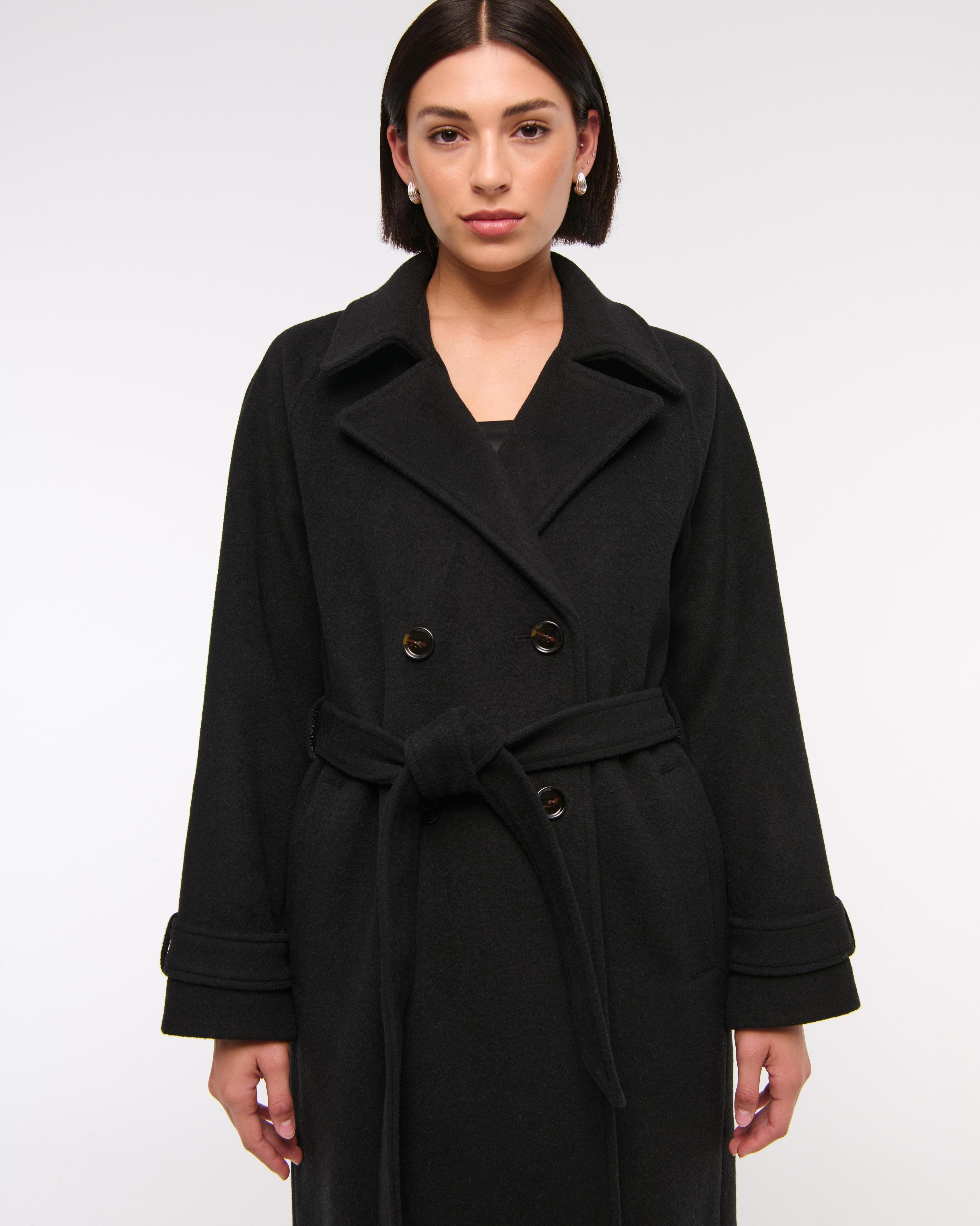 Wool-Blend Trench Coat Product Image