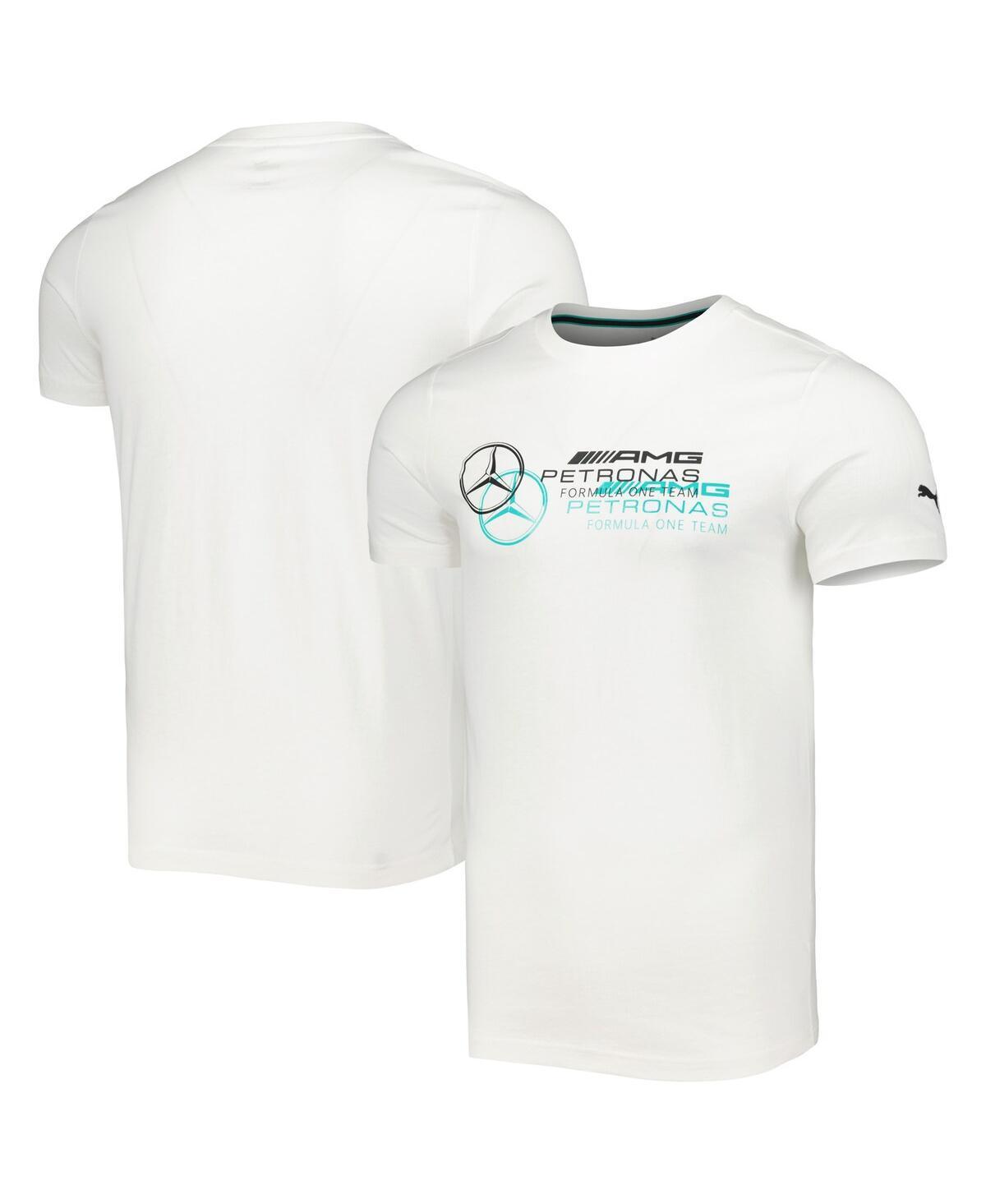 Mens Puma White Mercedes-AMG Petronas F1 Team 2023 Logo T-Shirt Product Image