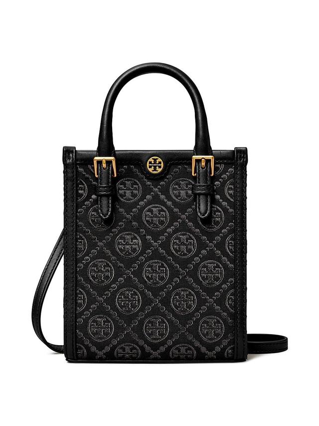 Tory Burch Mini T Monogram North/South Crossbody Tote Product Image