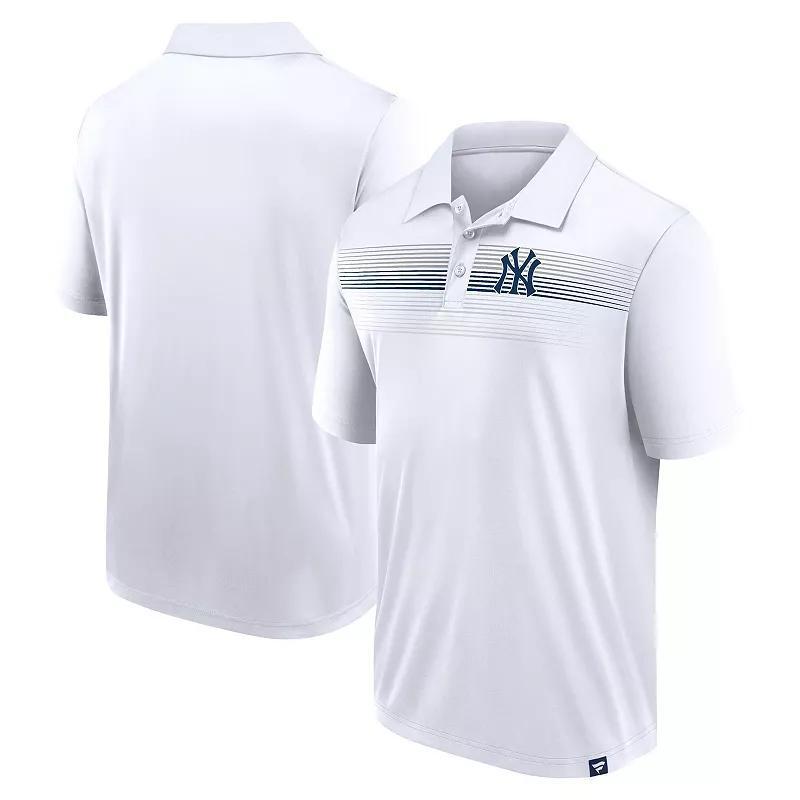 Mens Fanatics Branded White New York Yankees Victory For Us Interlock Polo Product Image