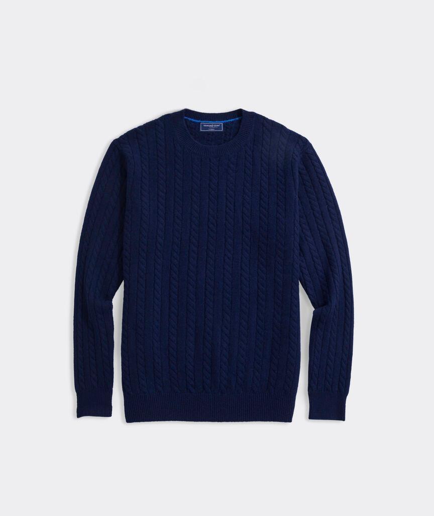 Cashmere Cable Crewneck Sweater Product Image