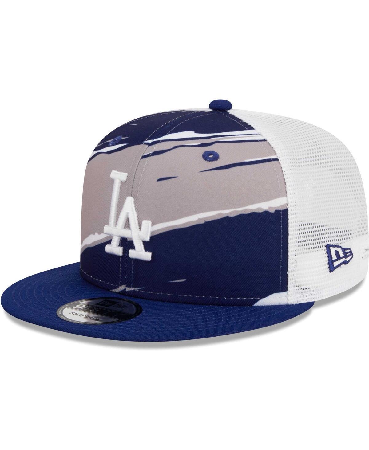 Mens New Era Royal Los Angeles Dodgers Tear Trucker 9FIFTY Snapback Hat Product Image