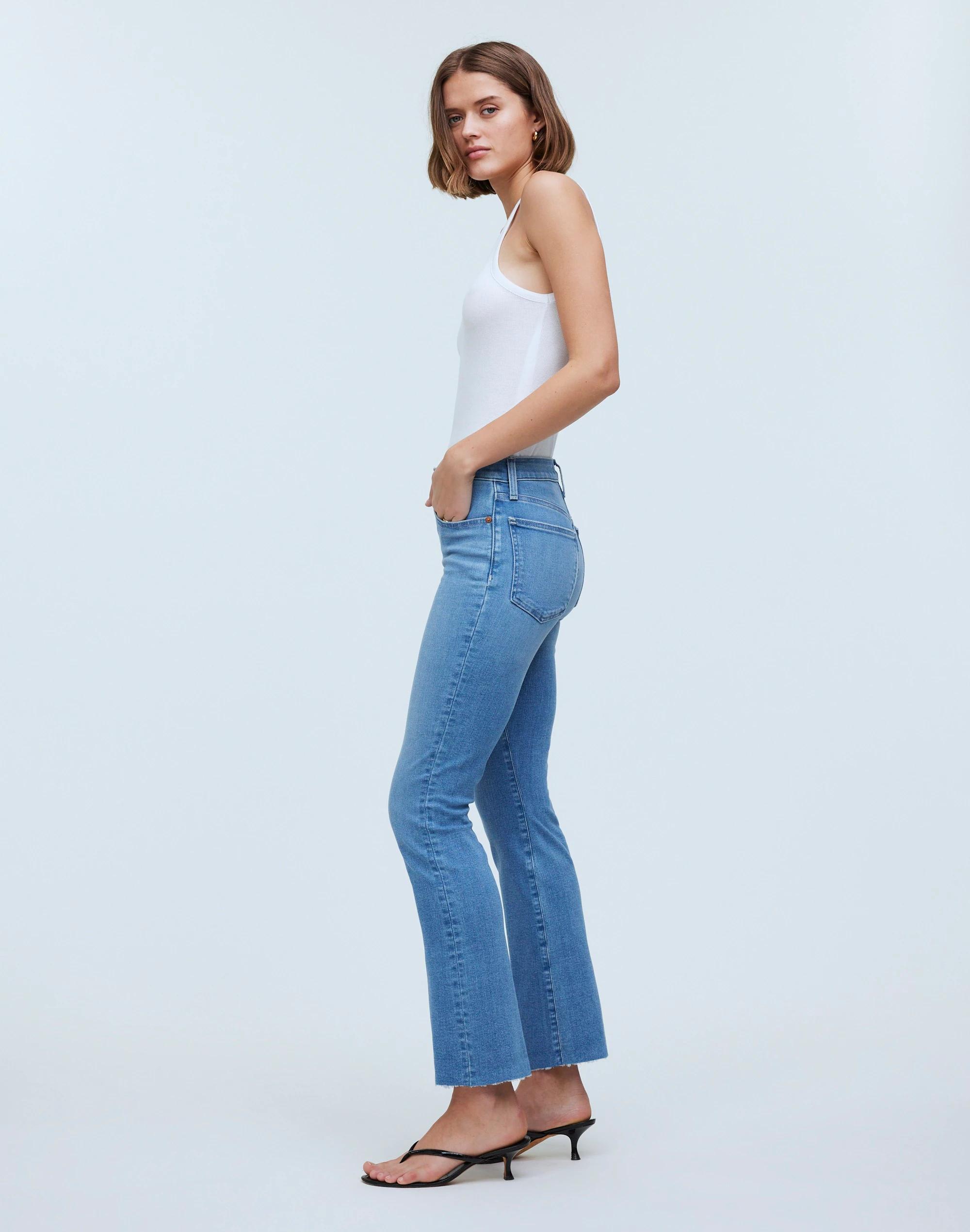 Kick Out Crop Jeans in Corley Wash: Raw-Hem Edition Product Image