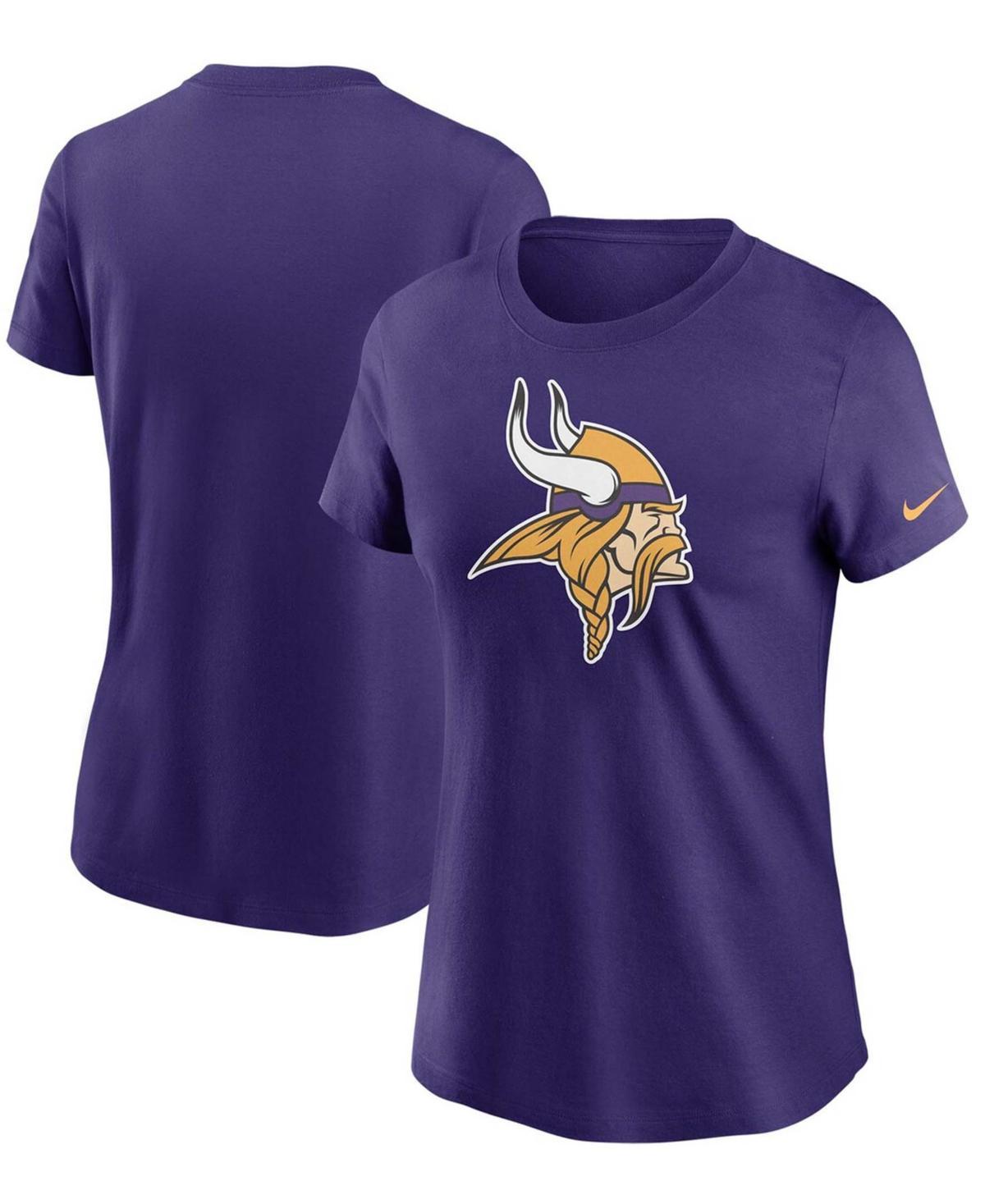 Women's Nike Purple Minnesota Vikings Logo Essential T-Shirt Product Image