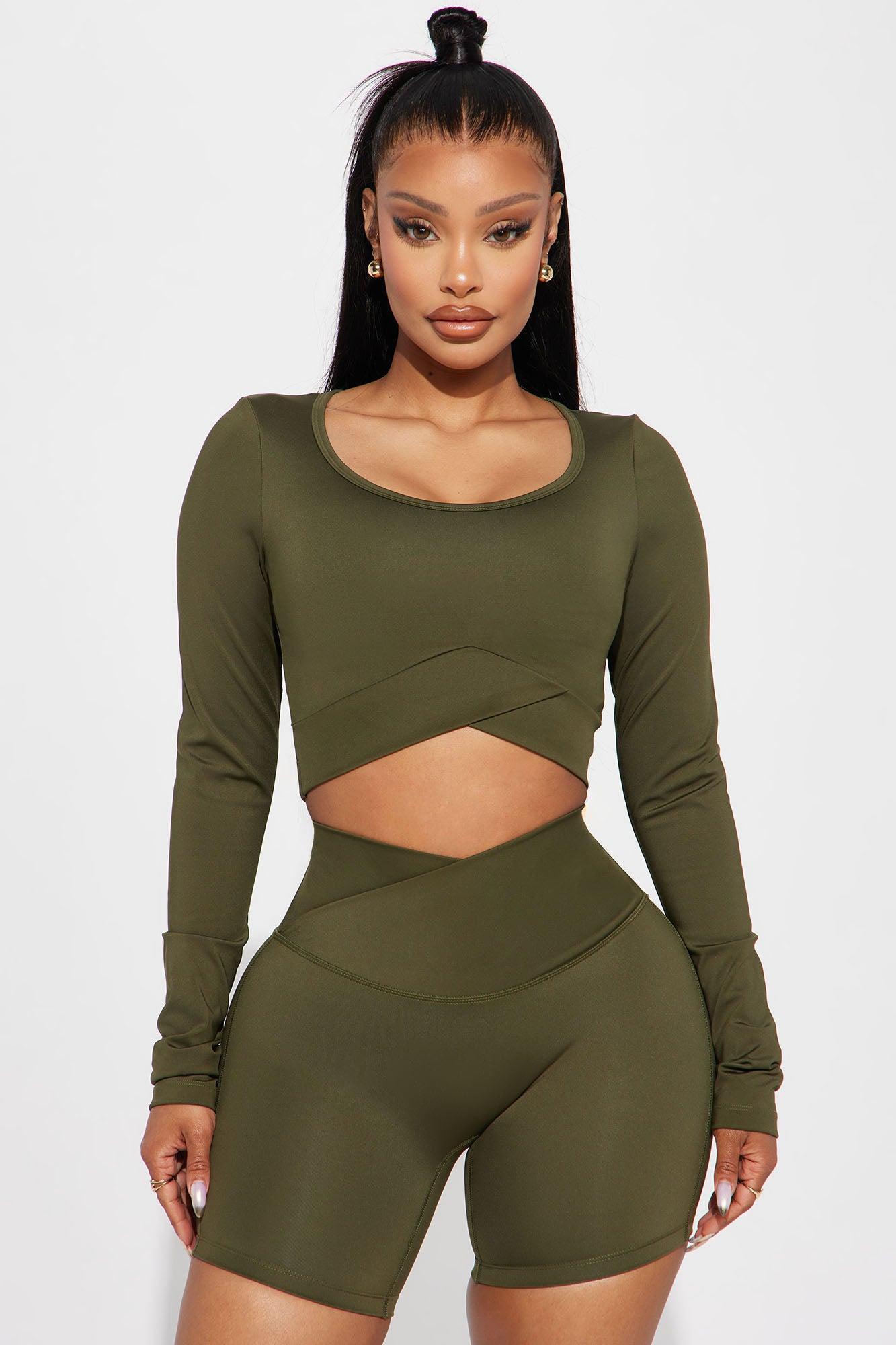 Hard Flex Elevate Active Top - Olive product image