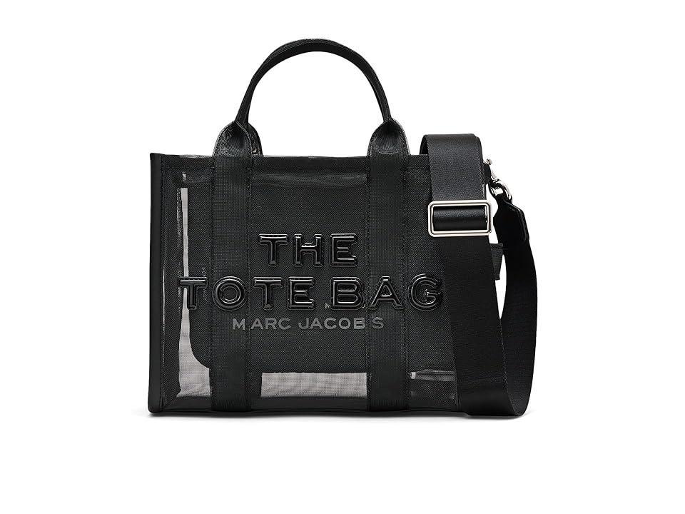 Marc Jacobs The Mesh Small Tote Bag (Blackout) Tote Handbags Product Image