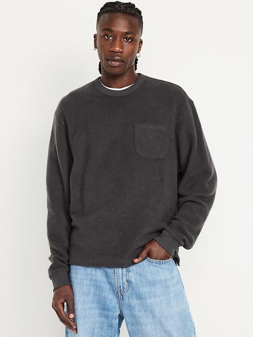 Terry Crew-Neck Sweatshirt Product Image