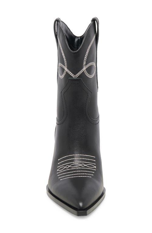 DOLCE VITA Angel Pointed Toe Western Boot In Black Leather Product Image