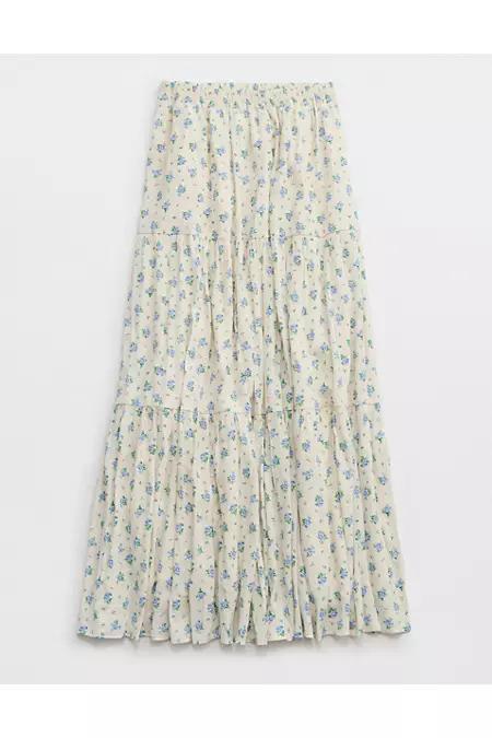 Aerie Tiered Maxi Skirt Women's Product Image