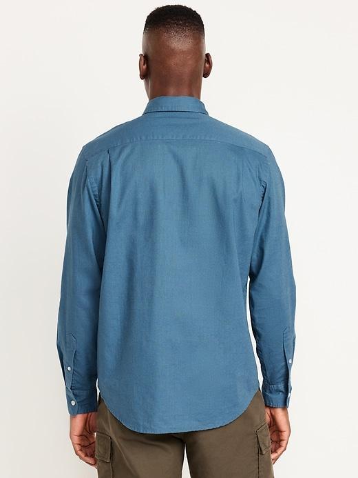 Classic Fit Everyday Linen-Blend Shirt Product Image