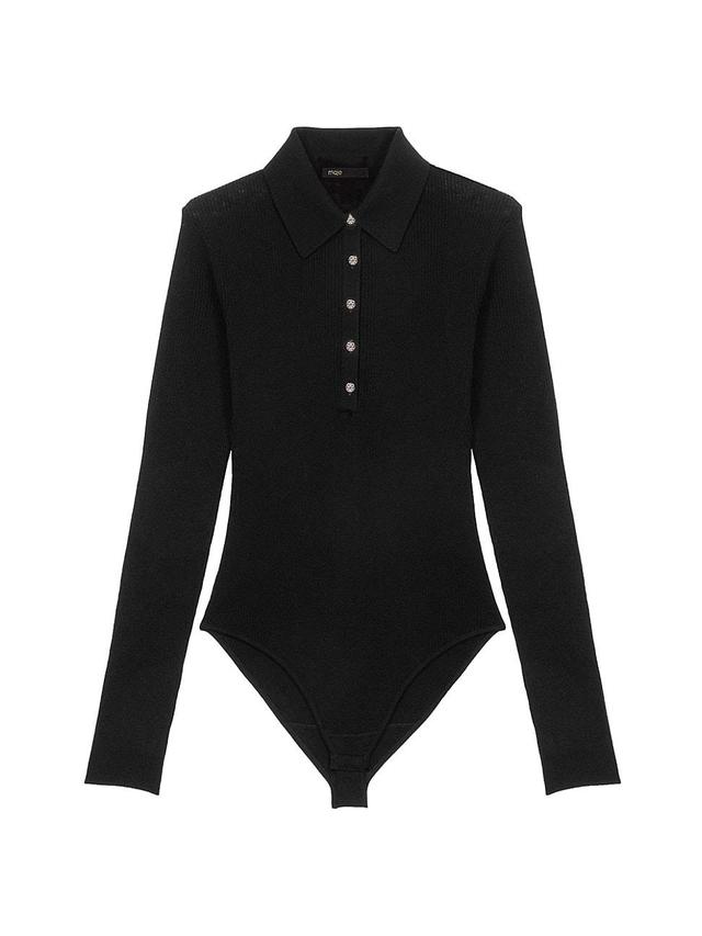 Womens Wool and Silk Bodysuit Product Image