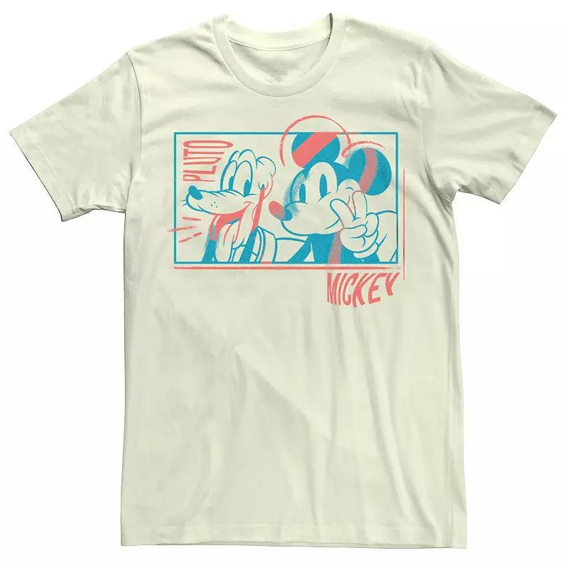 Mens Disney Mickey Mouse Pluto And Mickey Tee Product Image