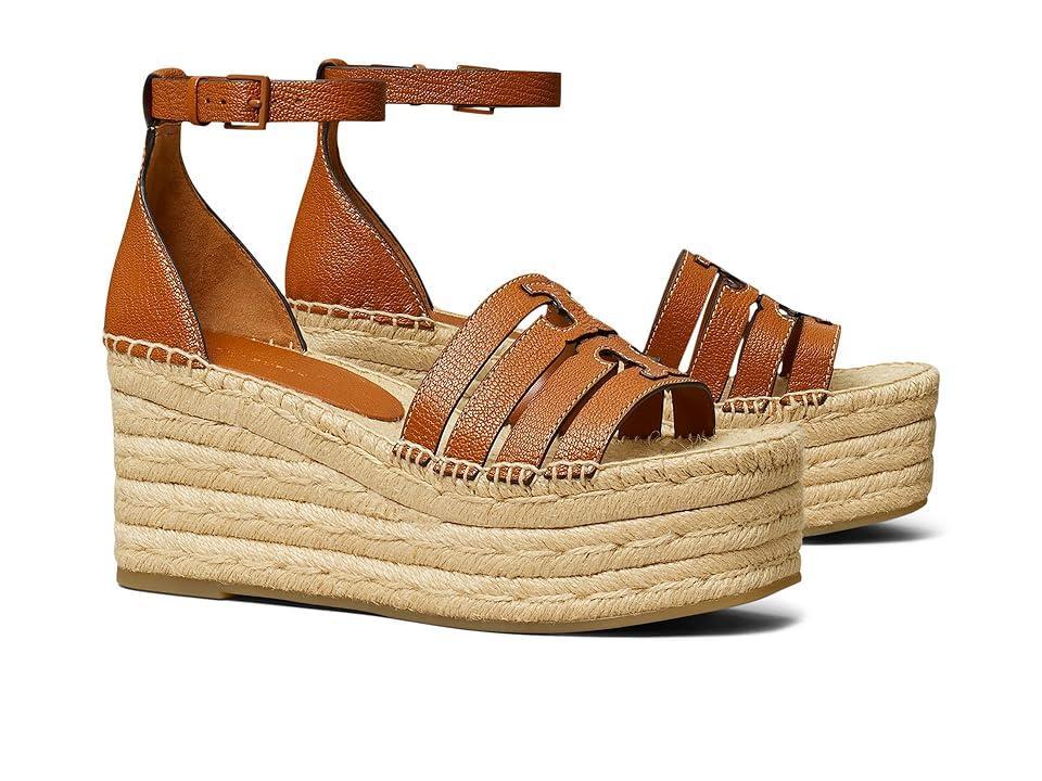 Tory Burch 80 mm Ines Cage Wedge Espadrille (Bourbon) Women's Sandals Product Image