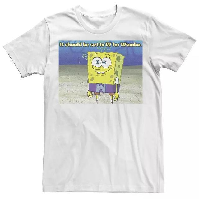 Mens SpongeBob SquarePants SpongeBob W for Wumbo Clip Tee Product Image