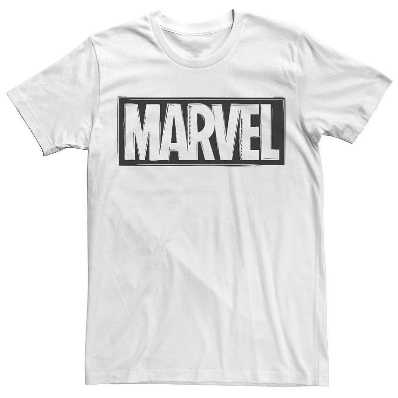 Mens Marvel Woodcut Logo Tee Product Image