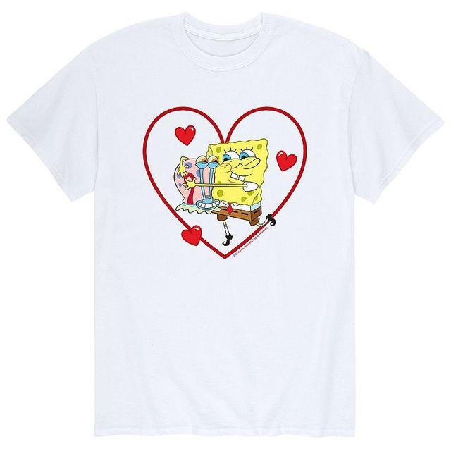 Mens SpongeBob SquarePants Gary Heart Tee Med Grey Product Image