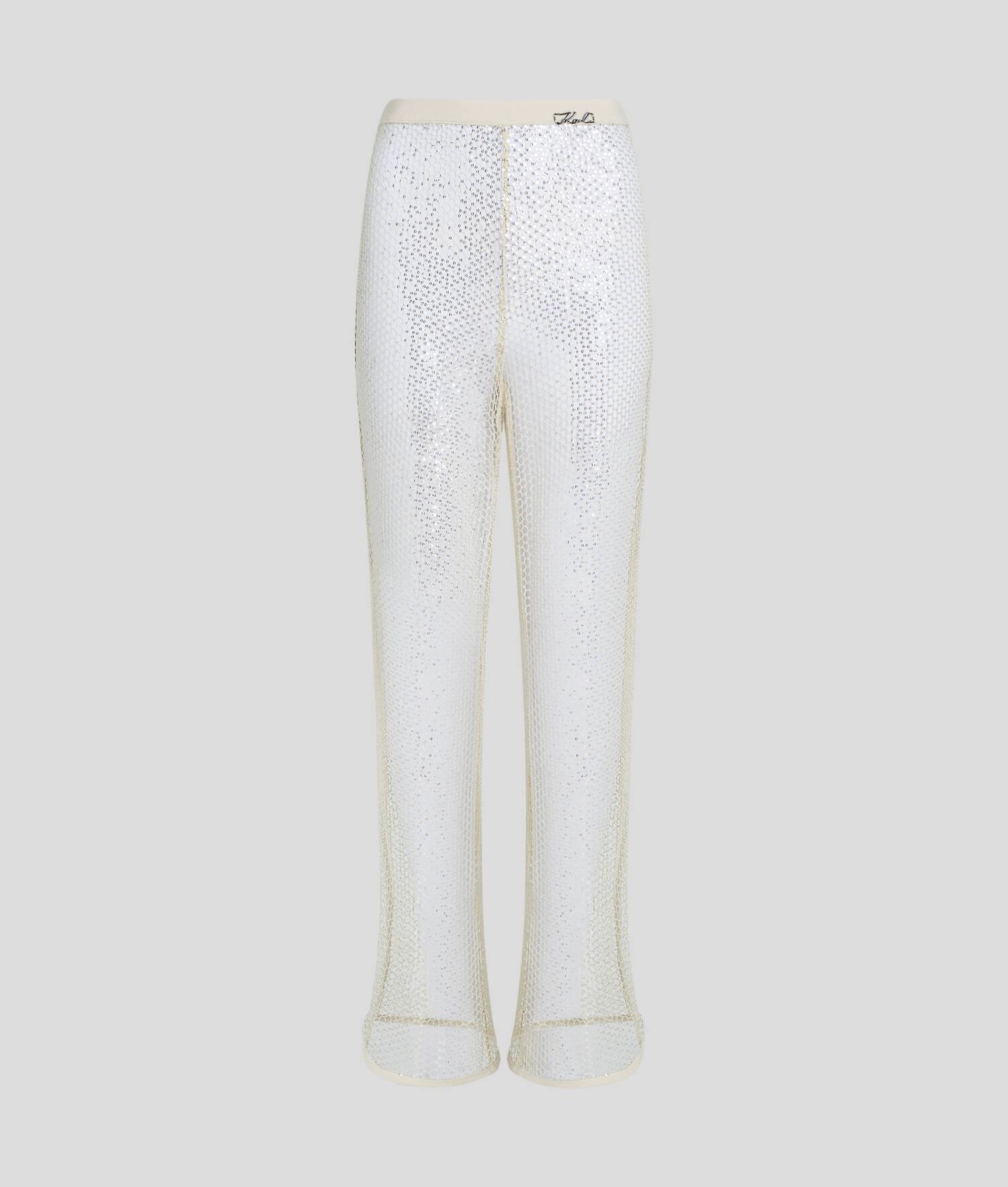 SEQUIN MESH TROUSERS Product Image