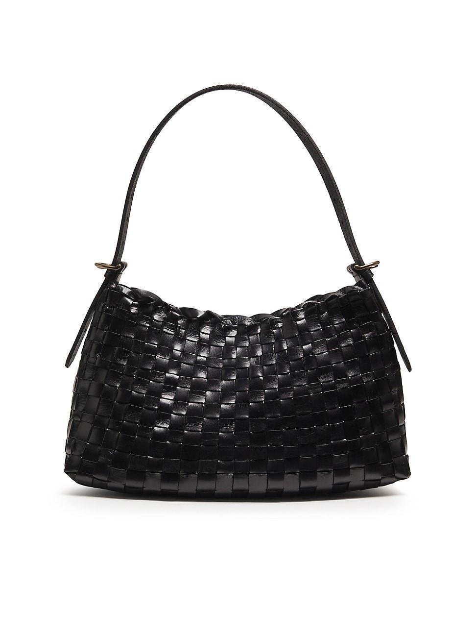 Womens Salvage Woven Leather Hobo Bag Product Image