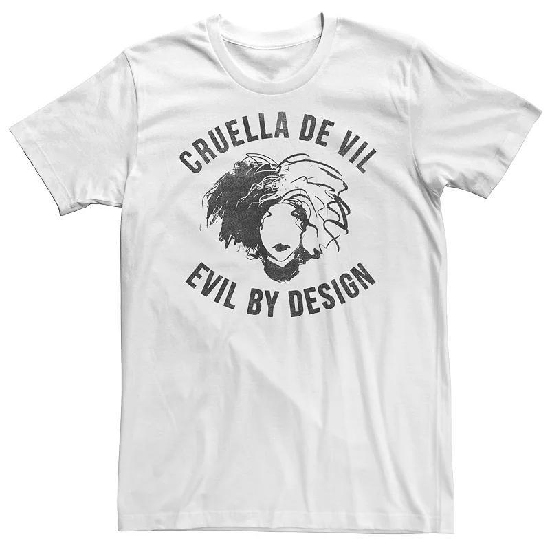 Big & Tall Disney Cruella Evil By Design Tee, Mens Product Image