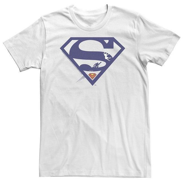 Big & Tall DC FanDome Superman Blue Silhouette Logo Tee, Mens Product Image