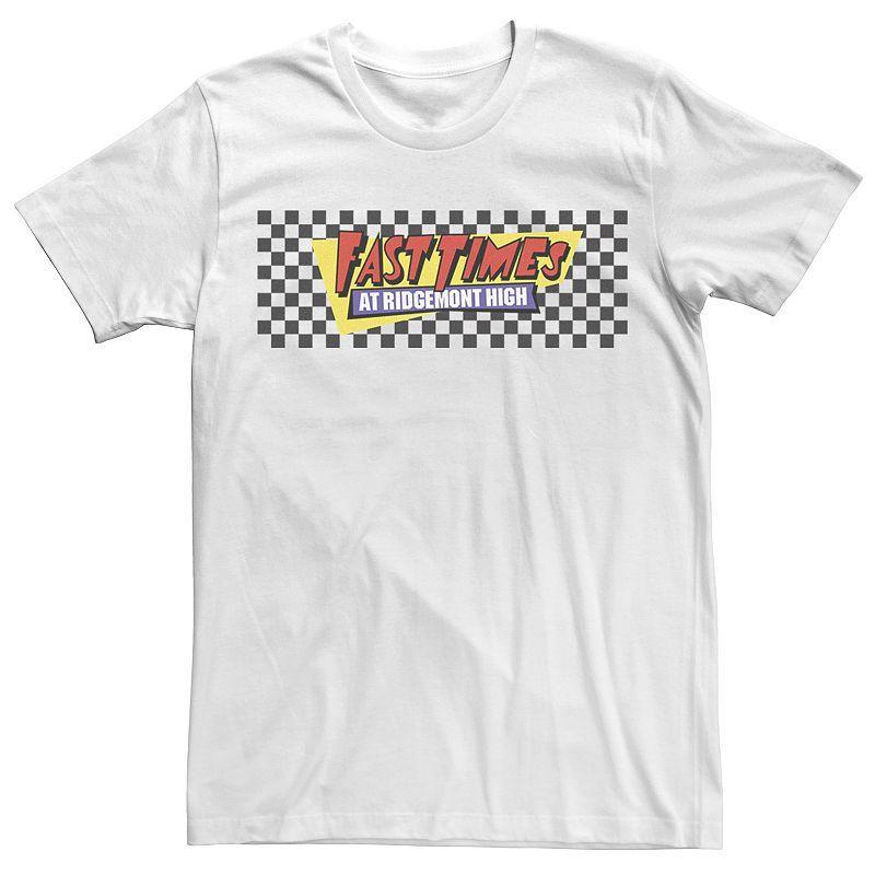 Mens Fast Times At Ridgemont High Black Checkers Logo Tee Product Image