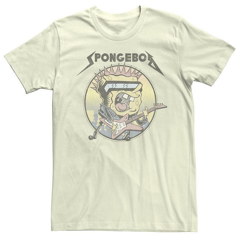 Mens Spongebob Goofy Goober Rock n Roll Circle Portrait Tee Product Image