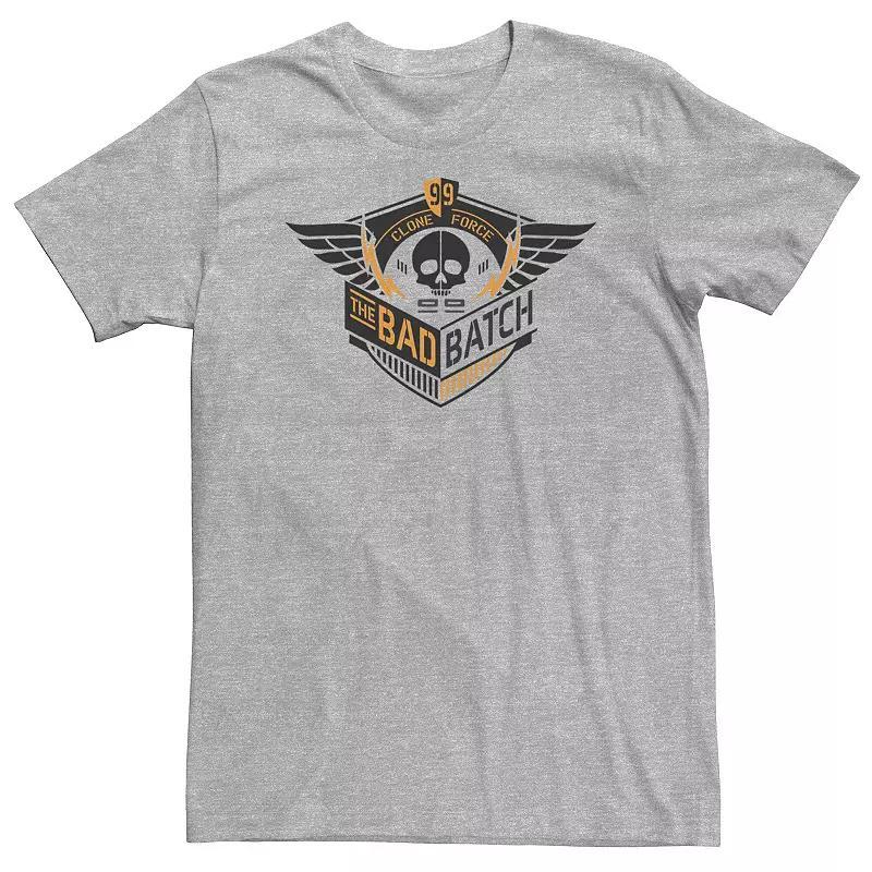 Big & Tall Star Wars: The Bad Batch Wings Logo Tee, Mens Athletic Grey Product Image