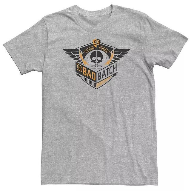 Big & Tall Star Wars: The Bad Batch Wings Logo Tee, Mens Athletic Grey Product Image