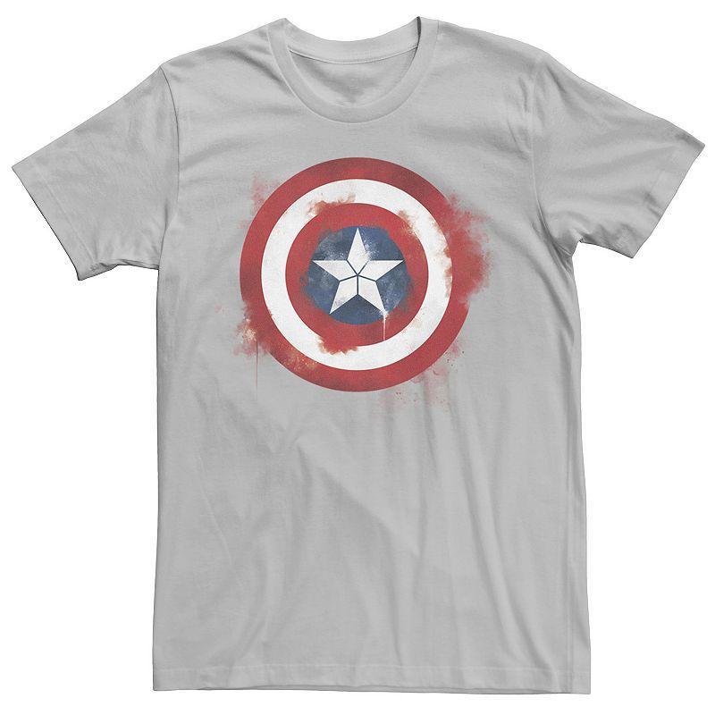 Mens Marvel Avengers Endgame Spray Paint Captain America Logo Graphic Tee Product Image